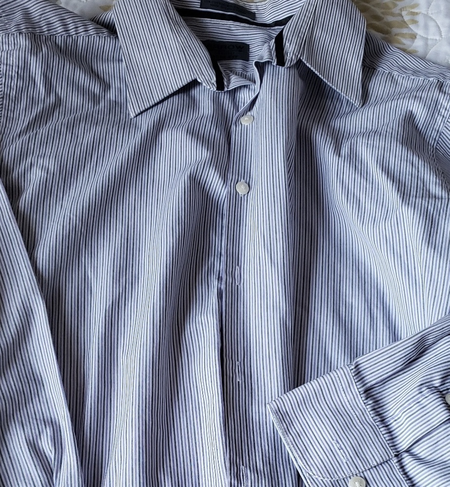 Long sleeve pinstriped button up